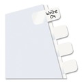 Dividers & Tabs | Redi-Tag B31010 1 in. Wide 1/5-Cut Customizable Handwrite Only Legal Index Tabs - White (416/Pack) image number 3