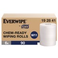 Hand Wipes | Tork 192841 1-Ply 12 x 12 Chem-Ready Wiping Rolls - White (6/Carton) image number 1