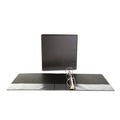 Binders | Universal UNV20745 11 in. x 8.5 in. 2 in. Capacity 3 Rings Slant D-Ring View Binder - Black image number 3