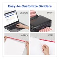 Back to School Sale | Avery 11417 Index Maker 11 in. x 8.5 in. 8-Tab Print and Apply Clear Label Dividers - White (1-Set) image number 1