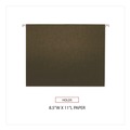 Just Launched | Universal UNV14113EE 1/3 Tab 11 Point Stock Hanging File Folders - Letter, Standard Green (25/Box) image number 3