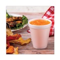 Cups and Lids | Dart 8J8 8 oz. Foam Drink Cups - White (25/Pack) image number 4