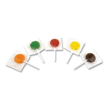 Office Snax 00653 1.85 lbs. Bag Lick Stix Suckers - Randomly Assorted Flavors