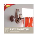 Wall Racks & Hooks | Command FC13-BN-ES 5 lbs. Capacity Adhesive Mount Metal Hook - Large, Brushed Nickel Finish (1 Hook and 2 Strips/Pack) image number 4