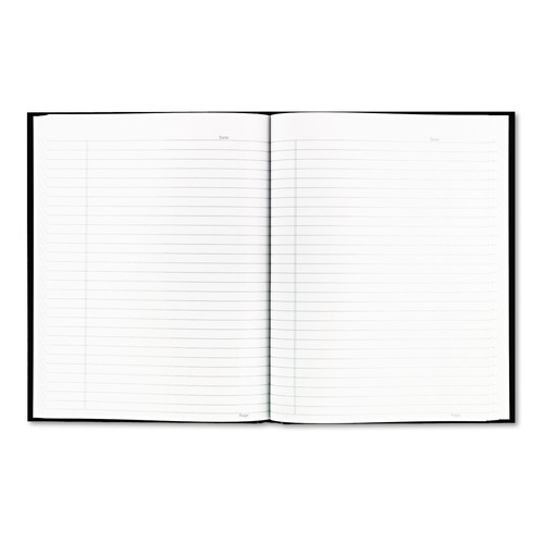 Just Launched | Blueline A9 9.25 x 7.25 Sheets 1-Subject Medium/College Rule Business Notebook with Self-Adhesive Labels - Black image number 0