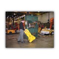 Floor Signs & Safety Signs | Rubbermaid Commercial FG9S1100YEL 13 ft x 40 in. Plastic Portable Mobile Safety Barrier - Yellow image number 4