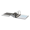 Binders | Universal UNV30755 Deluxe Easy-to-Open 5 in. Capacity 11 in. x 8.5 in. (3) D-Ring View Binder - Black image number 2