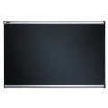 Bulletin Boards | Quartet B343A Prestige 36 in. x 24 in. Embossed Foam Bulletin Board - Black/Silver image number 0