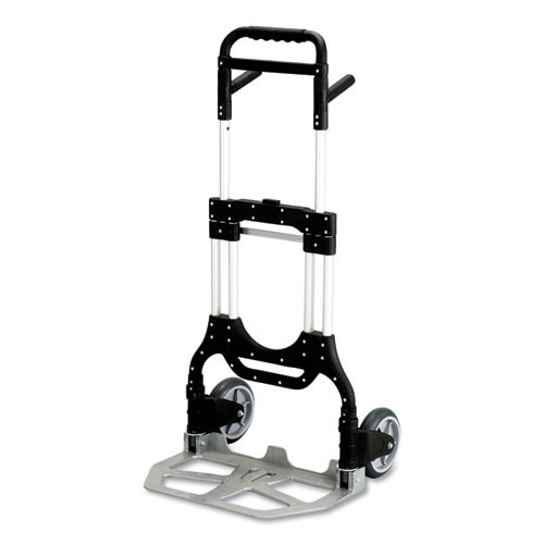 Cleaning Carts | Safco 4055NC 23 x 24 x 50 Stow-Away 500 lb Capacity Heavy-Duty Aluminum Hand Truck image number 0