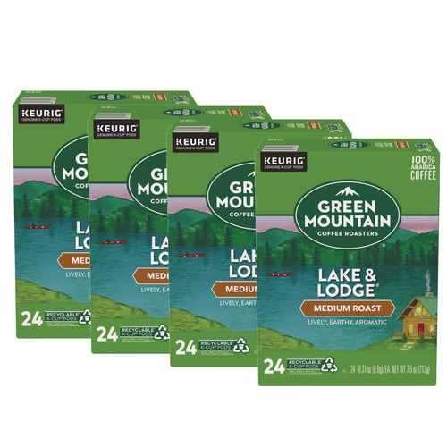 Coffee | Green Mountain Coffee 5000359049 Medium Roast Coffee K-Cups - Lake and Lodge (96/Carton) image number 0