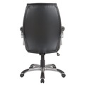 Office Chairs | Alera ALEFD41B19 18.62 in. to 22.56 in. Seat Height Fulford Bonded Leather High-Back Managers Chair Supports 275 lbs. - Black Seat/Back, Silver Base image number 3
