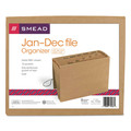 File Folders | Smead 70186 Letter Size 1/12-Cut Tabs 12 Sections Elastic Cord Closure Indexed Expanding Kraft Files - Kraft image number 4