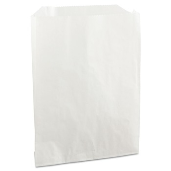 Bagcraft P450019 Grease-Resistant 6 in. x 7.25 in. Single-Serve Bags - White (2000/Carton)