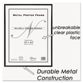 Office Decor | NuDell 31222 18 in. x 24 in. Plastic Face Metal Poster Frame - Black image number 1