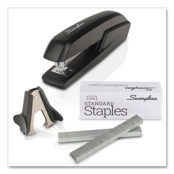 Swingline S7054551H 20-Sheet Capacity Standard Stapler Value Pack - Black