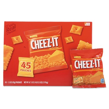  | Sunshine 2410010201 1.5 oz. Pack Cheez-it Crackers - Original (45 /Carton)