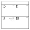 Bulletin Boards | AT-A-GLANCE 997-1 12-Month (Jan to Dec) 2026 15 in. x 12 in. Business Monthly Wall Calendar - White/Black Sheets image number 3