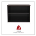 Office Filing Cabinets & Shelves | Alera ALELS593020MY Open Office Desk Series 29.5w x 19.13d x 22.78h Low Storage Cabinet Credenza - Mahogany image number 7
