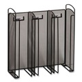 Desktop Organizers | Safco 3292BL 12.75 in. x 4.5 in. x 13.25 in. 3 Compartments Steel Mesh Onyx Breakroom Organizers - Black image number 1