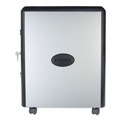 Office Filing Cabinets & Shelves | Storex 61351U01C 19 in. x 15 in. x 23 in. 2-Letter File Drawer Mobile Filing Cabinet with Metal Siding - Silver/Black image number 2