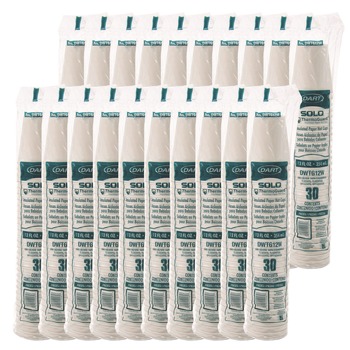 SOLO DWTG12W Thermoguard 12 oz. Sustainable Forest Print Insulated Paper Hot Cups - White (600/Carton)