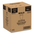 Cups and Lids | SOLO 370PLA-PLANET 10 oz Compostable Paper Hot Cups - White/Green (20/Carton) image number 3