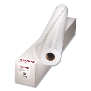 COPY AND PRINTER PAPER | Canon 1290V133 24 in. x 40 ft. 2 in. Core 14 mil Scrim Banner Vinyl Roll - Matte White (1 RL)