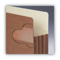 File Folders | Smead 73380 3.5 in. Expansion TUFF Pocket Drop-Front File Pockets with Fully Lined Gussets - Letter Size/Redrope (10/Box) image number 3
