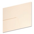 File Folders | Smead 10315 Straight Tabs Top Tab File Folders with Inside Pocket - Manila (50/Box) image number 3