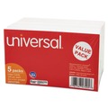Flash Cards | Universal UNV47205 3 in. x 5 in. Index Cards - Unruled, White (500/Pack) image number 2