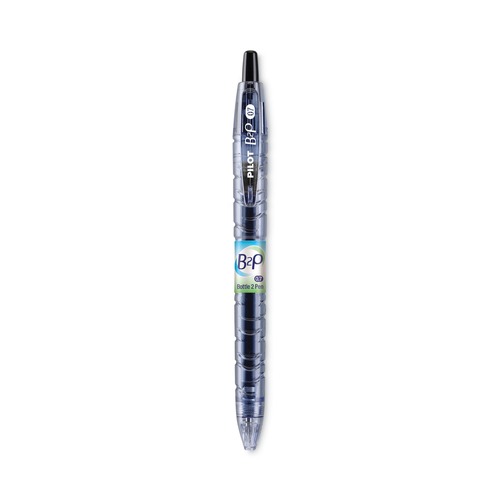 Pens | Pilot 31600 Fine 0.7 mm Retractable Black Ink B2P Bottle-2-Pen Recycled Gel Pen - Translucent Blue Barrel (1-Dozen) image number 0