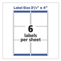 Labels | Avery 08254 3.33 in. x 4 in. Vibrant Inkjet Color-Print Labels with Sure Feed - Matte White (120/Pack) image number 3