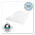Office Chair Mats | Floortex PF129225EV Cleartex Advantagemat 36 in. W x 48 in. L Phthalate Free PVC Chair Mat for Hard Floors - Clear image number 2