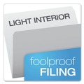 File Folders | Pendaflex 152 GRA Letter Size Straight Tabs Colored File Folders - Gray/Light Gray (100/Box) image number 2