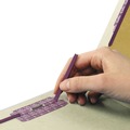 Just Launched | Smead 26800 End Tab Pressboard Classification Folders with Four SafeSHIELD Fasteners - Letter, Gray-Green (10/Box) image number 1