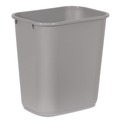Trash & Waste Bins | Rubbermaid Commercial FG295600GRAY 7-Gallon Rectangular Deskside Wastebasket - Gray image number 0