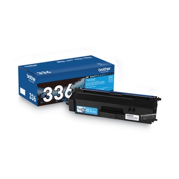 Brother TN336C 3500 Page High-Yield Toner - Cyan