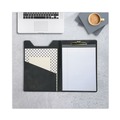 Back to School Sale | Samsill 71410 Value Inside Front Pocket Brass Clip Heavyweight Sealed Vinyl Padfolio - Black image number 4