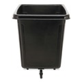 Trash & Waste Bins | Rubbermaid Commercial FG461900BLA 149 gal 600 lb Capacity Plastic Cube Truck - Black image number 1