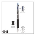 Pens | uni-ball 33951 Medium 0.7 mm Blue Ink Signo 207 Gel Pen Retractable - Smoke/Black/Blue Barrel (1 Dozen) image number 2