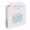 Binders | Avery 05604 3 Slant Rings 3 in. Capacity 11 in. x 8.5 in. Heavy-Duty Non Stick View Binder with DuraHinge - White image number 2
