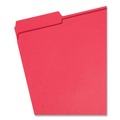 File Folders | Smead 12734 0.75 in. Expansion Reinforced 1/3-Cut Top Tab Colored File Folders - Letter Size/Red (100/Box) image number 1
