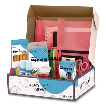 PRODUCTS | enday 1319 Back to School Supplies Kit for Grades K-5 - Red (1-Kit)
