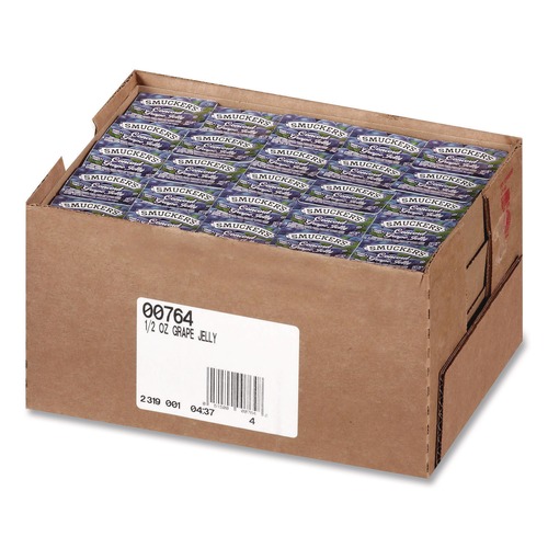 Condiments | Smucker's 5150000764 0.5 oz. Jelly/Jam Plastic Portion Control Cups - Grape (200/Carton) image number 0