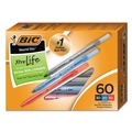 Pens | BIC GSM609AST Round Stic Xtra Precision Medium 1 mm. Stick Ballpoint Pen Value Pack - Assorted Ink and Barrel Colors (60/Pack) image number 3