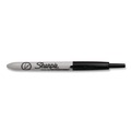 Permanent Markers | Sharpie 1735790 Extra-Fine Needle Tip Retractable Permanent Marker - Black (1-Dozen) image number 1
