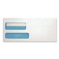 Envelopes & Mailers | Quality Park QUA24529 #9 Commercial Flap Redi-Seal Adhesive Closure 3.88 in. x 8.88 in. Double Window Redi-Seal Security-Tinted Envelope - White (500/Box) image number 2