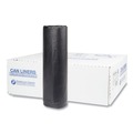  | Inteplast Group S404816K 45 gal. 16 microns 40 in. x 48 in. High-Density Interleaved Commercial Can Liners - Black (25 Bags/Roll, 10 Rolls/Carton) image number 0