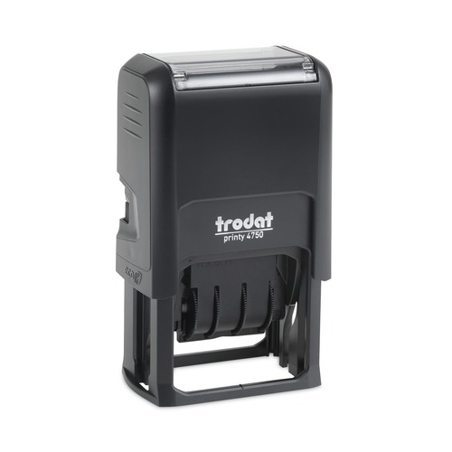 Stamps & Stamp Supplies | Trodat 4752 Printy 1.63 in. x 1 in. Self-Inking Economy Date Stamp - Blue/Red image number 0