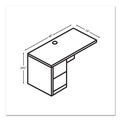 Office & Office Supplies | HON H105906L.PINCPINC 10500 Series Left Pedestal 48 in. x 24 in. x 29.5 in. Return - Pinnacle image number 2